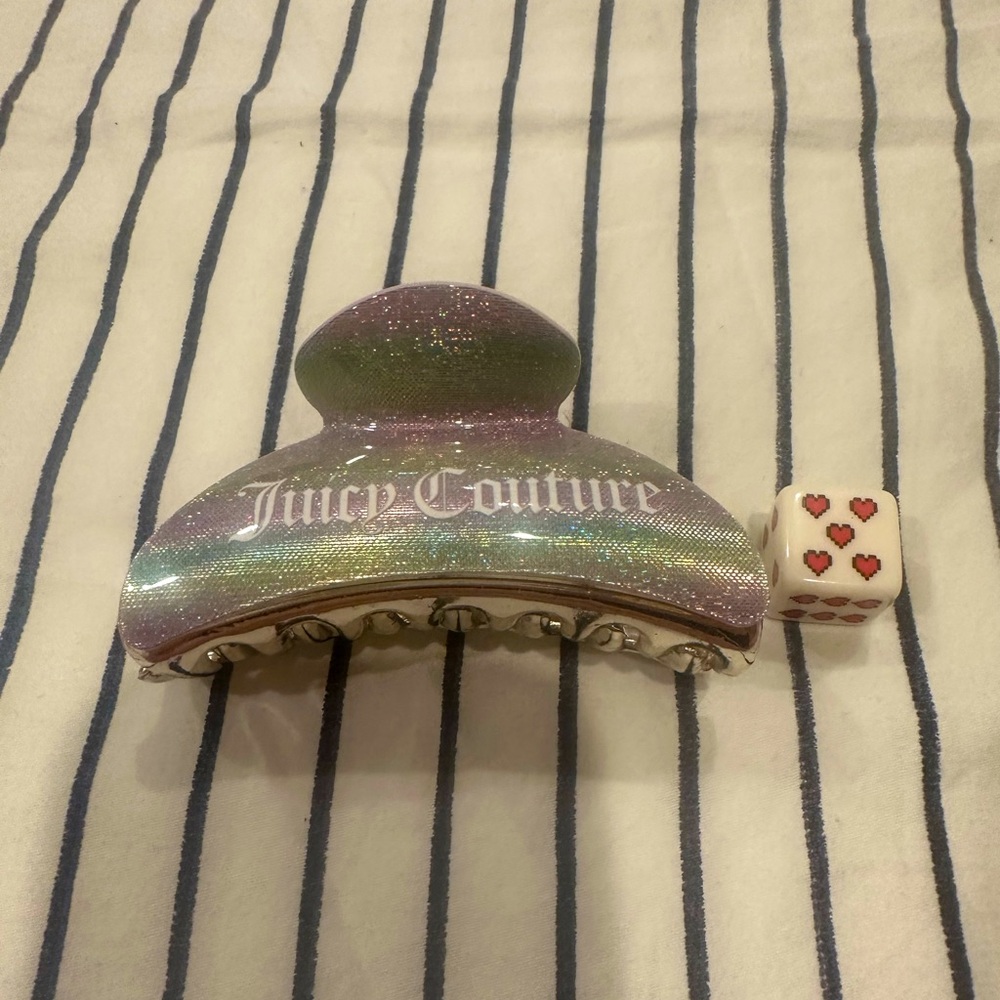 Juicy Couture Iridescent Pastel Rainbow Hair Claw